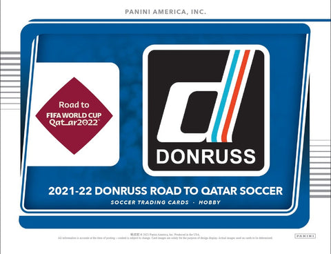 2021-22 DONRUSS ROAD TO QATAR SOCCER HOBBY BOX SINGLE PACKS - BRAND NEW!