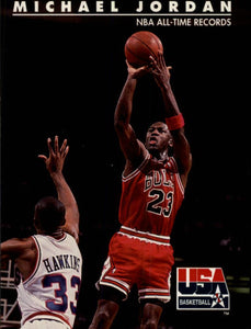 1992 SKYBOX USA BASKETBALL #45 CHICAGO BULLS - MICHAEL JORDAN CARD
