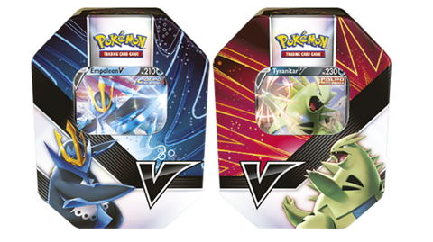 POKEMON 2021 SUMMER V-STRIKER TINS - SET OF 2 (EMPOLEON & TYRANITAR)