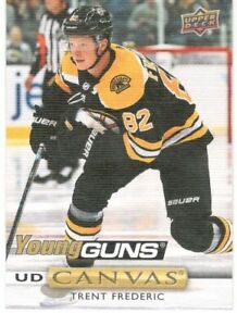 2019-20 UPPER DECK HOCKEY #C119 - BOSTON BRUINS - TRENT FREDERIC YOUNG GUNS CANVAS ROOKIE CARD