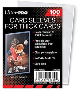 ULTRA PRO THICK CARD SOFT SLEEVES 100 CT PACK
