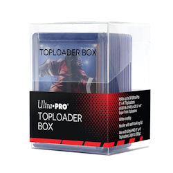 ULTRA PRO TOPLOADER STORAGE BOX - CLEAR -  HOLDS 30 TOPLOADERS