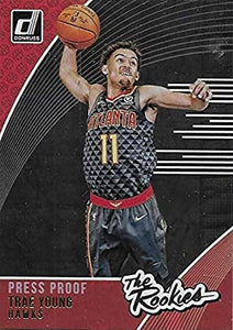 2018-19 PANINI DONRUSS BASKETBALL #5 ATLANTA HAWKS - TRAE YOUNG "THE ROOKIES" ROOKIE CARD RAW