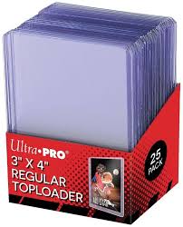 ULTRA PRO TOPLOADER 3 X 4 STANDARD CARD HOLDERS 25 COUNT PACK