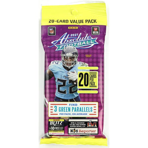 2021 PANINI ABSOLUTE NFL FOOTBALL 20 CARD VALUE PACKS