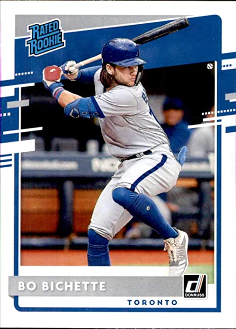 2020 PANINI DONRUSS BASEBALL #37 TORONTO BLUE JAYS - BO BICHETTE RATED ROOKIE CARD RAW