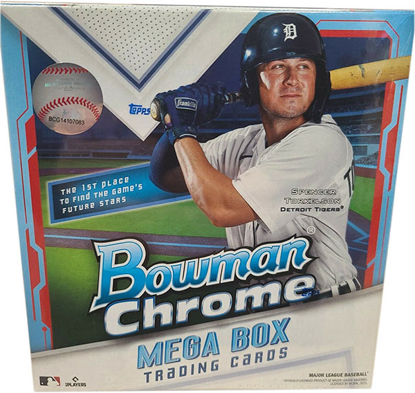 2021 BOWMAN CHROME MLB BASEBALL MEGA BOXES