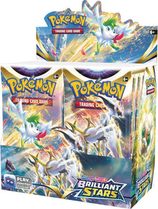 POKEMON SWORD & SHIELD BRILLIANT STARS BOOSTER BOXES SEALED CASE OF 6 - BRAND NEW!