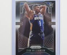 2019-20 PANINI PRIZM BASKETBALL #248 NEW ORLEANS PELICANS - ZION WILLIAMSON ROOKIE CARD RAW