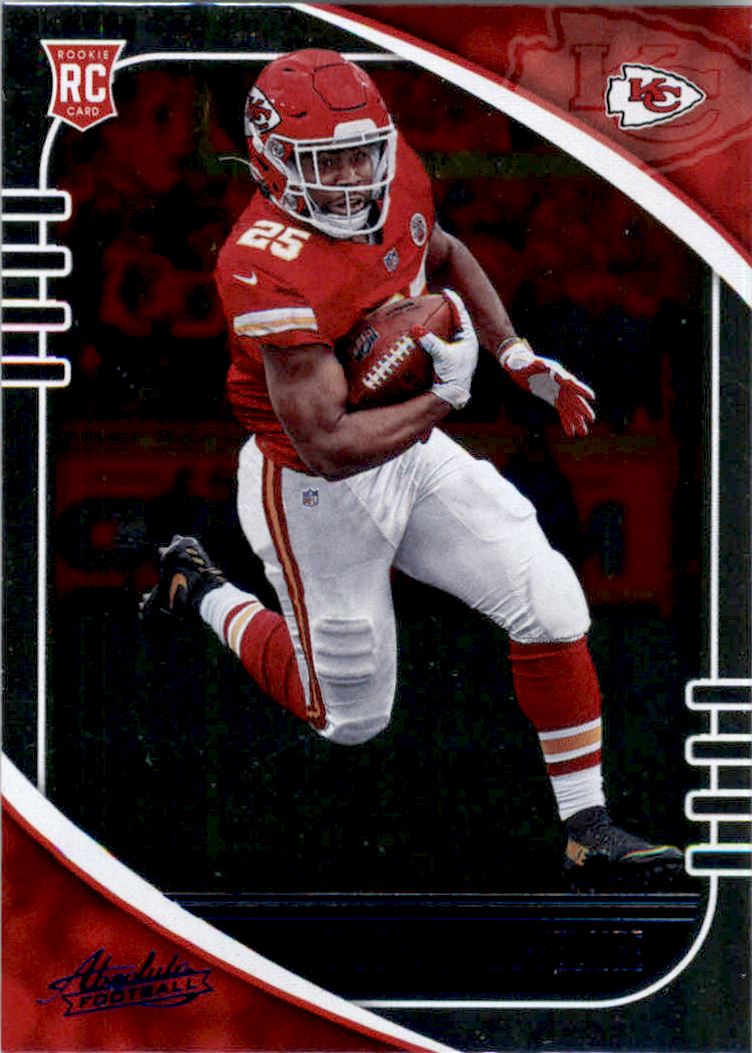 2019-20 PANINI ABSOLUTE FOOTBALL #118 KANSAS CITY CHIEFS - CLYDE EDWARDS-HELAIRE ROOKIE CARD RAW