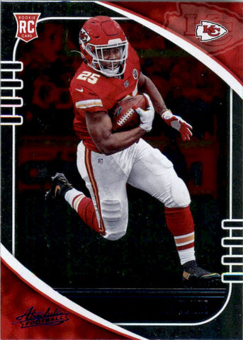 2019-20 PANINI ABSOLUTE FOOTBALL #118 KANSAS CITY CHIEFS - CLYDE EDWARDS-HELAIRE ROOKIE CARD RAW