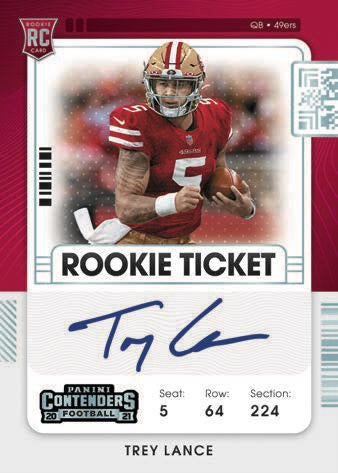 2021 PANINI CONTENDERS NFL FOOTBALL HOBBY BOX SINGLE PACKS