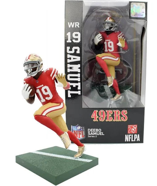 PREMIUM SPORTS ARTIFACTS - NFL 6" PREMIUM VINYL FIGURINE - DEEBO SAMUEL SERIES II - CHRISTMAS BLOWOUT SALE!!!