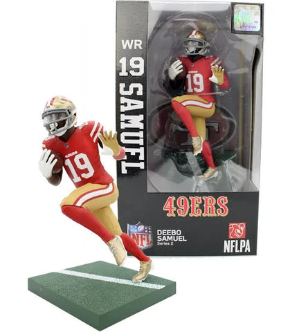 PREMIUM SPORTS ARTIFACTS - NFL 6" PREMIUM VINYL FIGURINE - DEEBO SAMUEL SERIES II - CHRISTMAS BLOWOUT SALE!!!