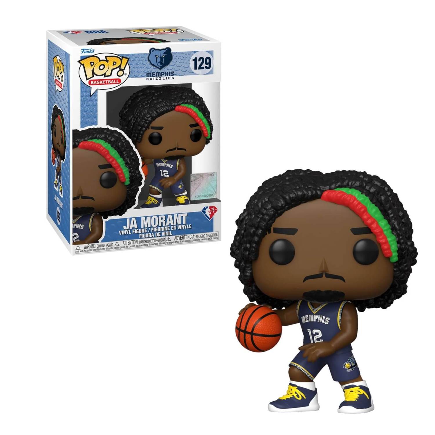 FUNKO POP BASKETBALL STARS - 129 JA MORANT - MEMPHIS GRIZZLIES