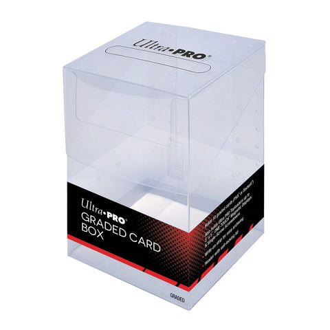 ULTRA PRO GRADED CARD STORAGE BOX - CLEAR -  HOLDS 10 GRADED SLABS