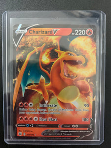 2022 POKEMON SW & SH BRILLIANT STARS CHARIZARD V RARE HOLO - 017/172