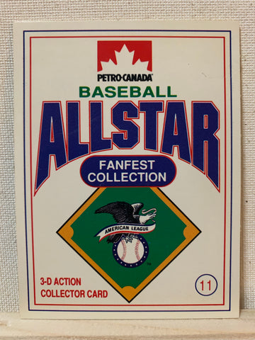 1991-92 BASEBALL #11 OF 15 - CECIL FIELDER PETRO CANADA ALL-STAR FANFEST 3-D CARD RAW