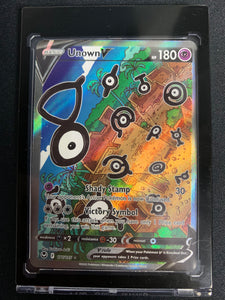 POKEMON SW&SH SILVER TEMPEST UNOWN V ALTERNATE ART #177/195 - PACK FRESH!