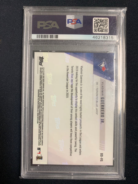 2019 TOPPS NOW BASEBALL #OD-VG TORONTO BLUE JAYS - VLADIMIR GUERRERO ROAD TO OPENING DAY ROOKIE CARD GRADED PSA 9 MINT