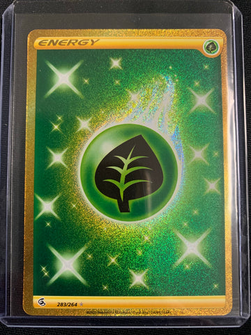 POKEMON SW&SH FUSION STRIKE # 283/264 GOLD GRASS ENERGY SECRET RARE