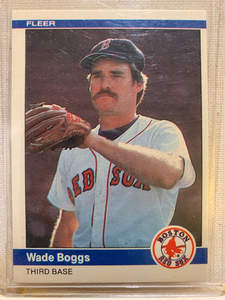 1984-85 FLEER BASEBALL #392 BOSTON RED SOX - WADE BOGGS CARD RAW