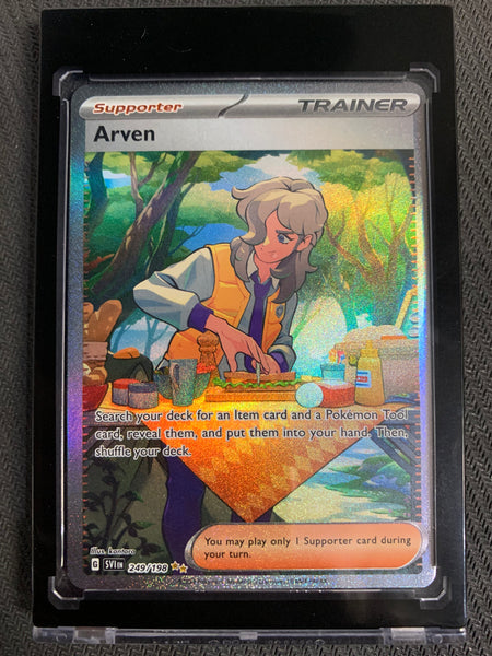 2023 POKEMON SCARLET & VIOLET ARVEN SPECIAL ILLUSTRATION RARE TRAINER 249/198 - PACK FRESH!