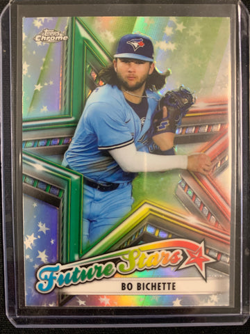 2021 TOPPS CHROME BASEBALL #FS-2 TORONTO BLUE JAYS - BO BICHETTE FUTURE STARS INSERT