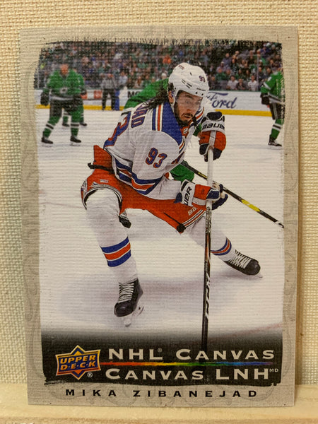 2020-21 TIM HORTONS HOCKEY #C-14 NEW YORK RANGERS - NHL CANVAS MIKA ZIBANEJAD CARD RAW