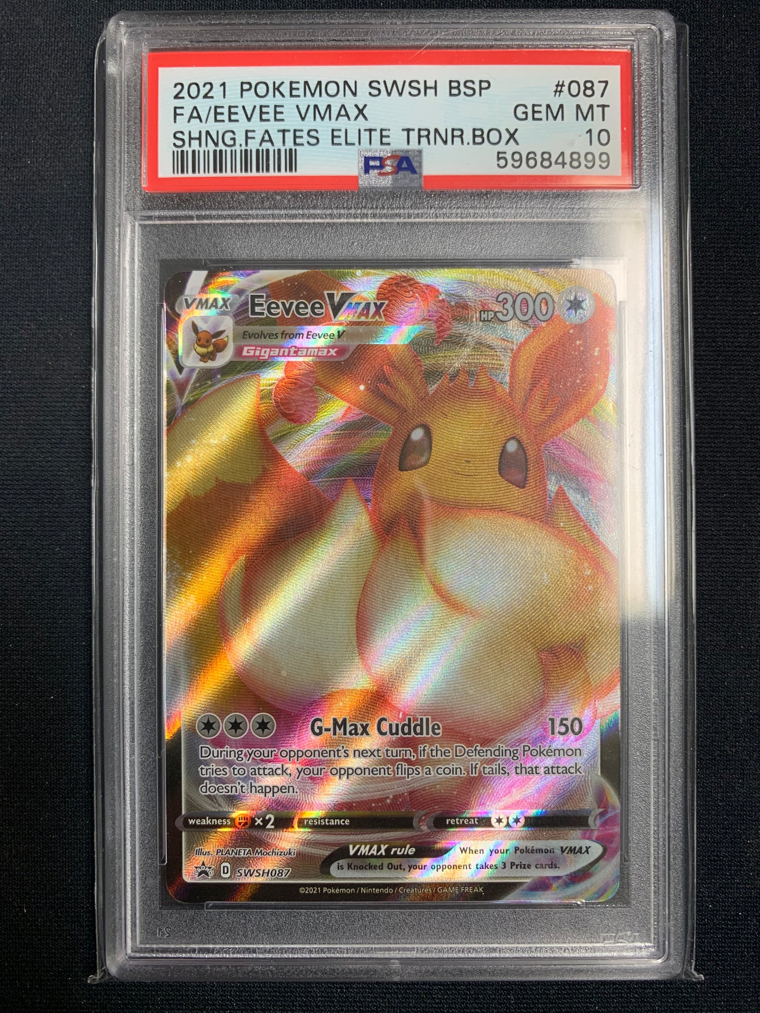 2021 POKEMON SWSH SHINING FATES EEVEE PROMO SWSH087 GRADED PSA 10 GEM MINT
