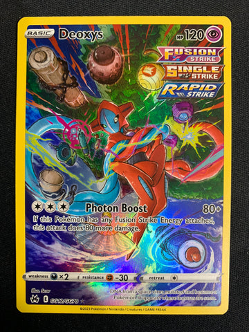 2023 POKEMON SWSH CROWN ZENITH GALARIAN GALLERY DEOXYS ULTRA RARE #GG12 - PACK FRESH!