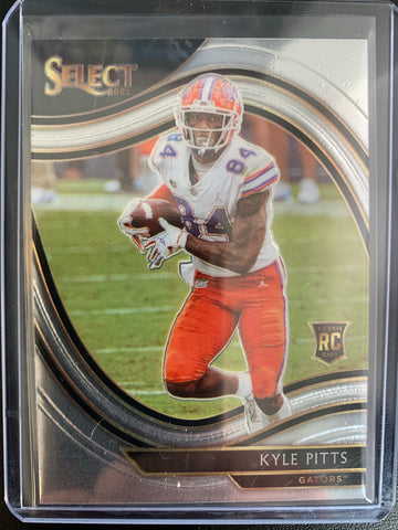 2021 PANINI CHRONICLES DRAFT PICKS FOOTBALL #275 ATLANTA FALCONS - KYLE PITTS SELECT ROOKIE CARD