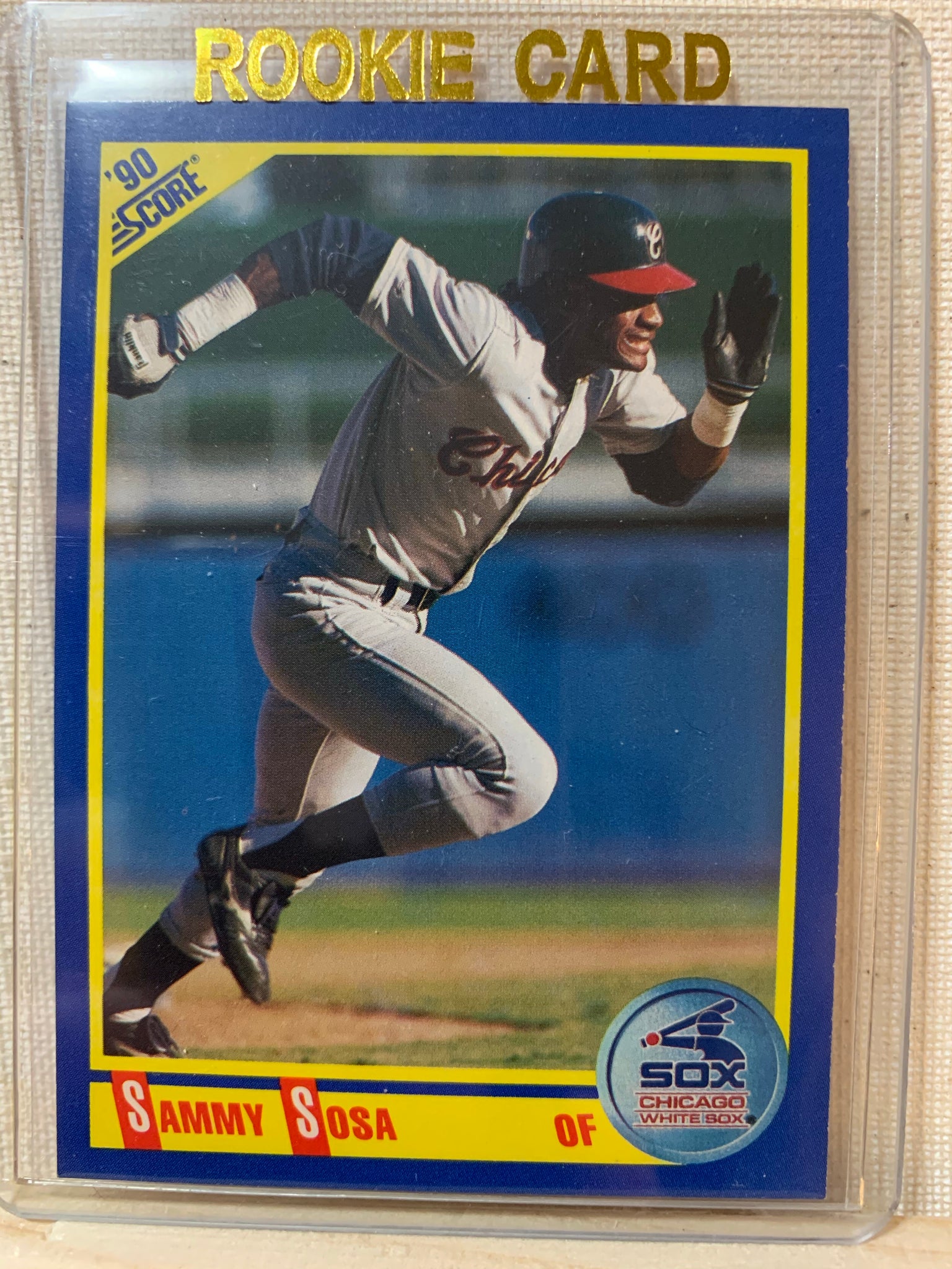 1990-91 SCORE BASEBALL #558 - SAMMY SOSA ROOKIE CARD RAW