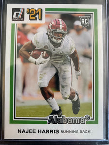 2021 PANINI CHRONICLES DRAFT PICKS FOOTBALL #41 PITTSBURGH STEELERS - NAJEE HARRIS DONRUSS ROOKIE CARD