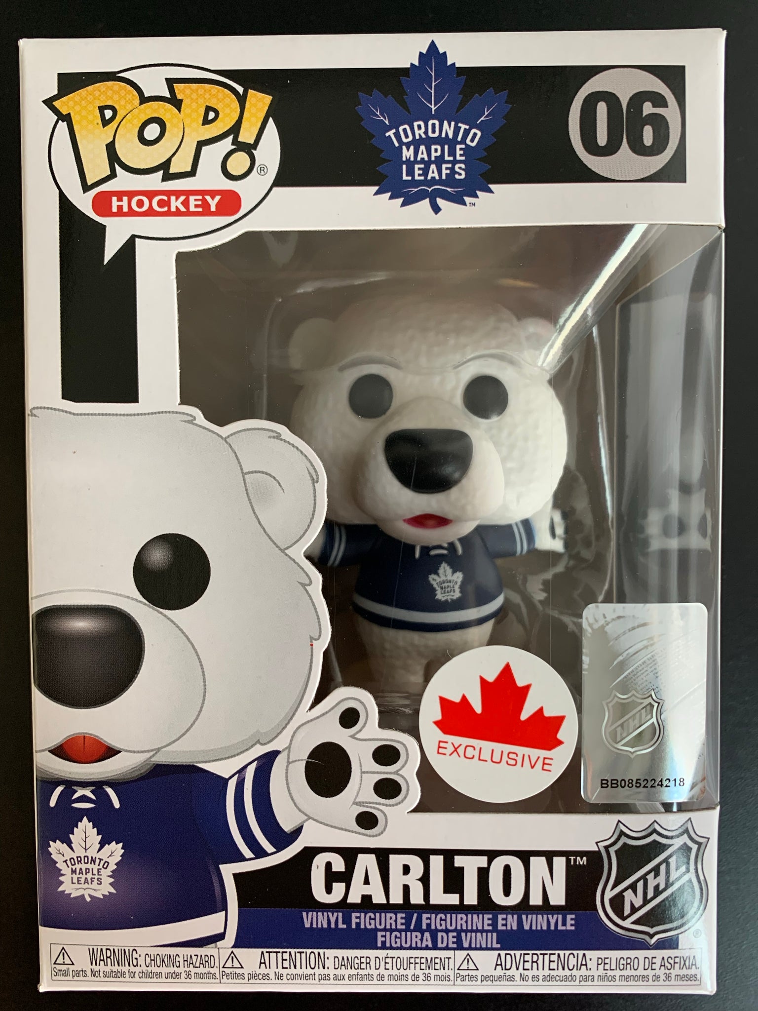 FUNKO POP HOCKEY - 06 CARLTON - TORONTO MAPLE LEAFS