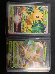 2022 POKEMON SWSH BLACK STAR PROMO SET OF 2 - LEAFEON VSTAR , LEAFEON V