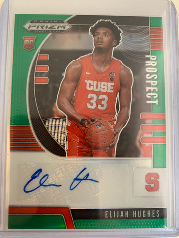 2020 PANINI PRIZM DRAFT PICKS BASKETBALL #PA-EH UTAH JAZZ - ELIJAH HUGHES PROSPECT AUTO ROOKIE CARD