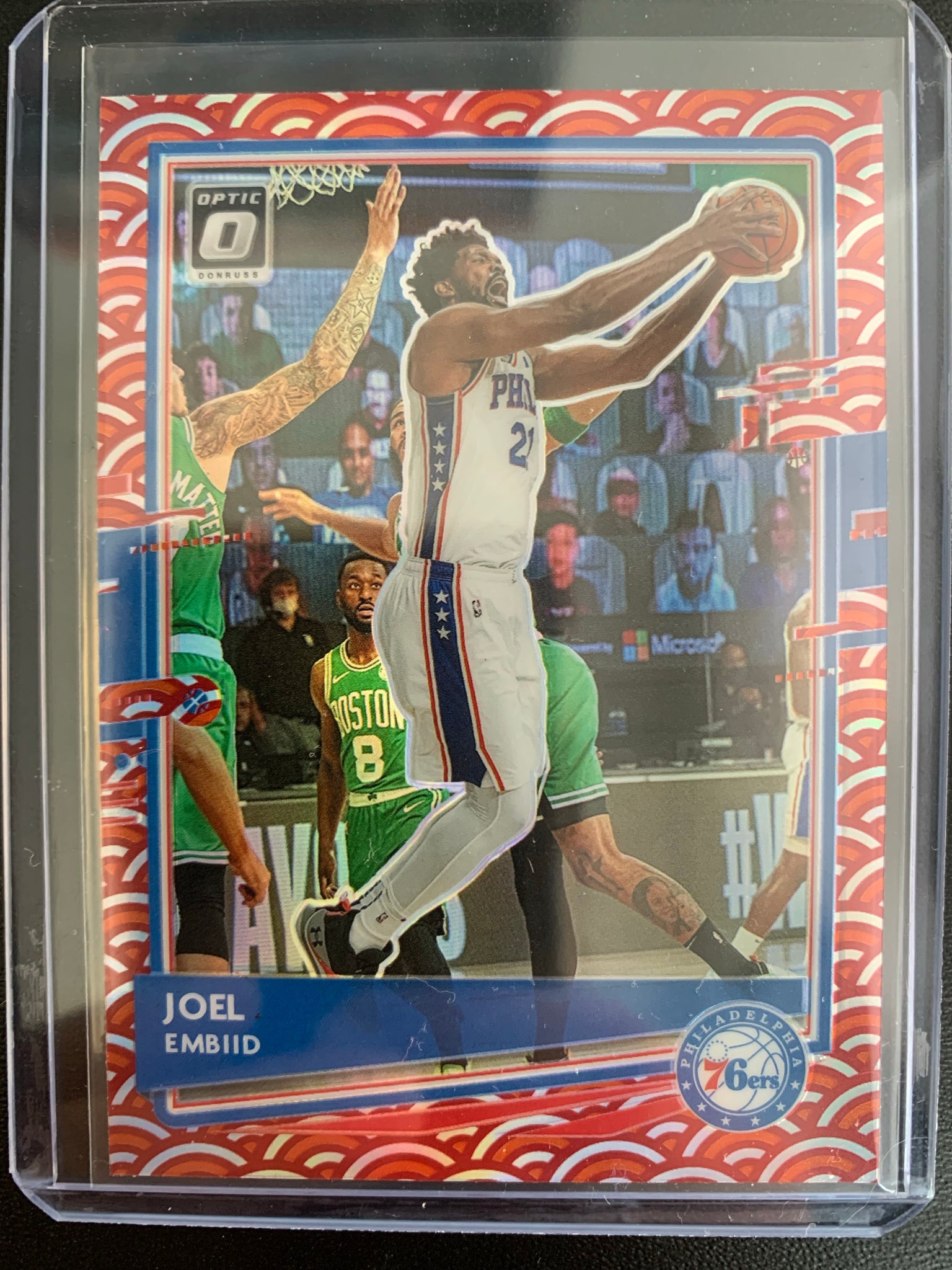 2020-2021 PANINI DONRUSS OPTIC NBA BASKETBALL #20 PHILADELPHIA 76ERS - JOEL EMBID OPTIC PHOTON PRIZM SSP