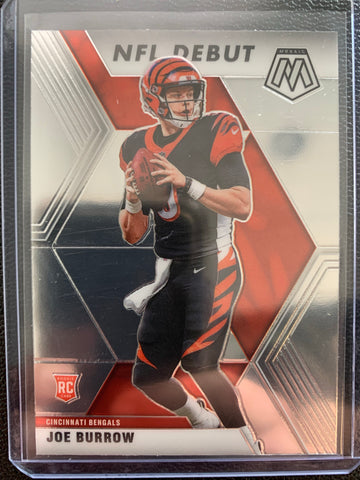 2020 PANINI MOSAIC FOOTBALL #261 CINCINNATI BENGALS - JOE BURROW MOSAIC NFL DEBUT ROOKIE CARD