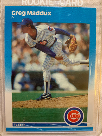 1987-88 FLEER BASEBALL UPDATE #U-68 - GREG MADDUX ROOKIE CARD RAW