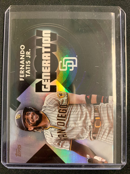 2022 TOPPS SERIES 1 BASEBALL #GN-2 SAN DIEGO PADRES - FERNANDO TATIS JR GENERATION NOW INSERT CARD