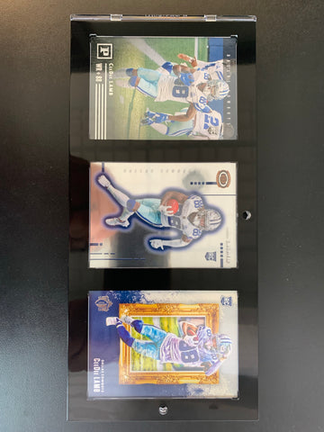 2020 CHRONICLES NFL FOOTBALL - CEEDEE LAMB ROOKIE CARD COLLECTION (3) / COMES WITH 1-TOUCH DISPLAY CASE