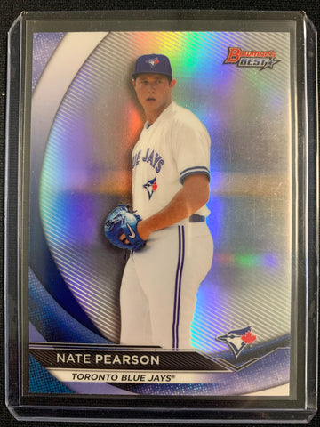 2020 BOWMAN'S BEST BASEBALL #TP-22 TORONTO BLUE JAYS - NATE PEARSON BOWMAN'S BEST REFRACTOR