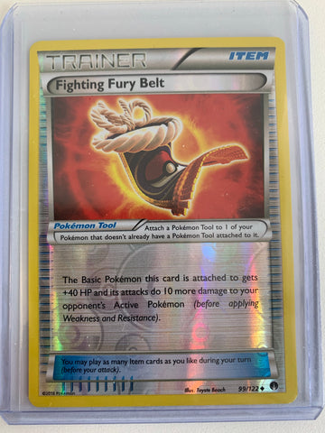 2016 POKEMON XY FIGHTING FURY BELT REVERSE HOLO - 99/122