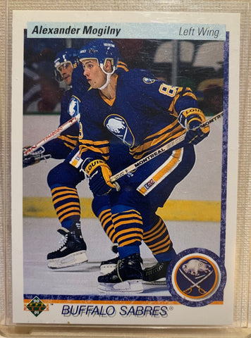 1990-91 UPPER DECK HOCKEY #24 BUFFALO SABRES - ALEXANDER MOGILNY ROOKIE CARD RAW