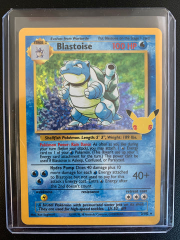 POKEMON 25TH ANNIVERSARY CELEBRATIONS - BLASTOISE 2/102