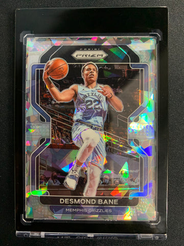 2021-22 PANINI PRIZM BASKETBALL #325 MEMPHIS GRIZZLIES - DESMOND BANE CRACKED ICE ERROR CARD (EVAN MOBLEY ON BACK)