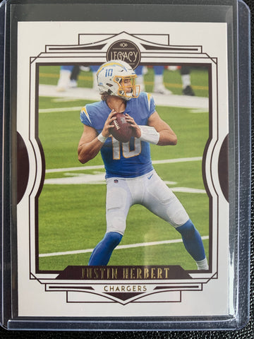 2021 PANINI LEGACY FOOTBALL #43 LOS ANGELES CHARGERS - JUSTIN HERBERT BASE