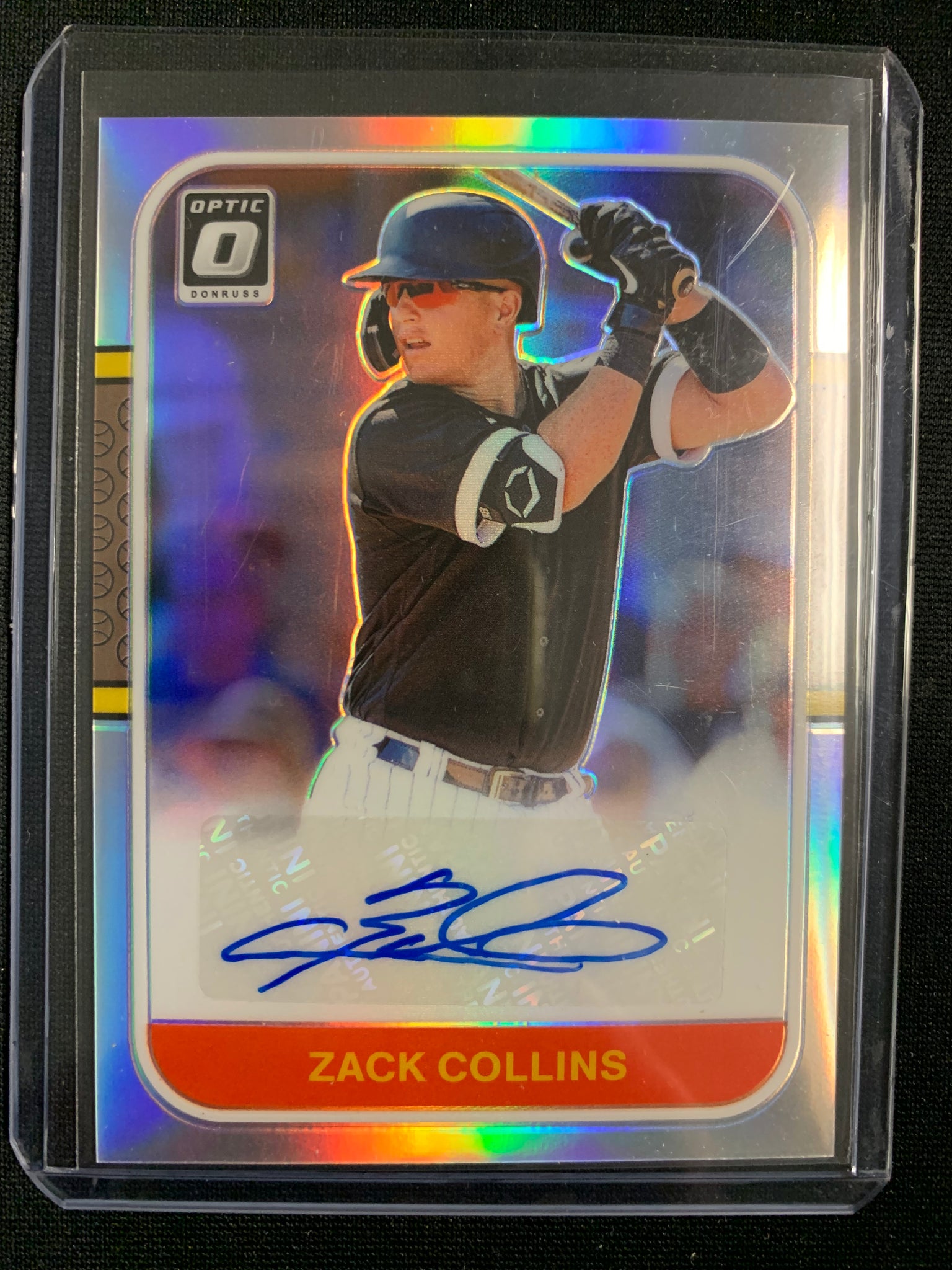 2021 PANINI DONRUSS OPTIC BASEBALL #RS87-ZC TORONTO BLUE JAYS - ZACK COLLINS SILVER PRIZM AUTO