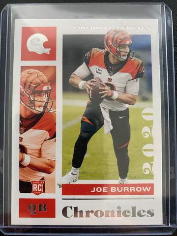 2020 PANINI CHRONICLES FOOTBALL #19 CINCINNATI BENGALS - JOE BURROW ROOKIE CARD